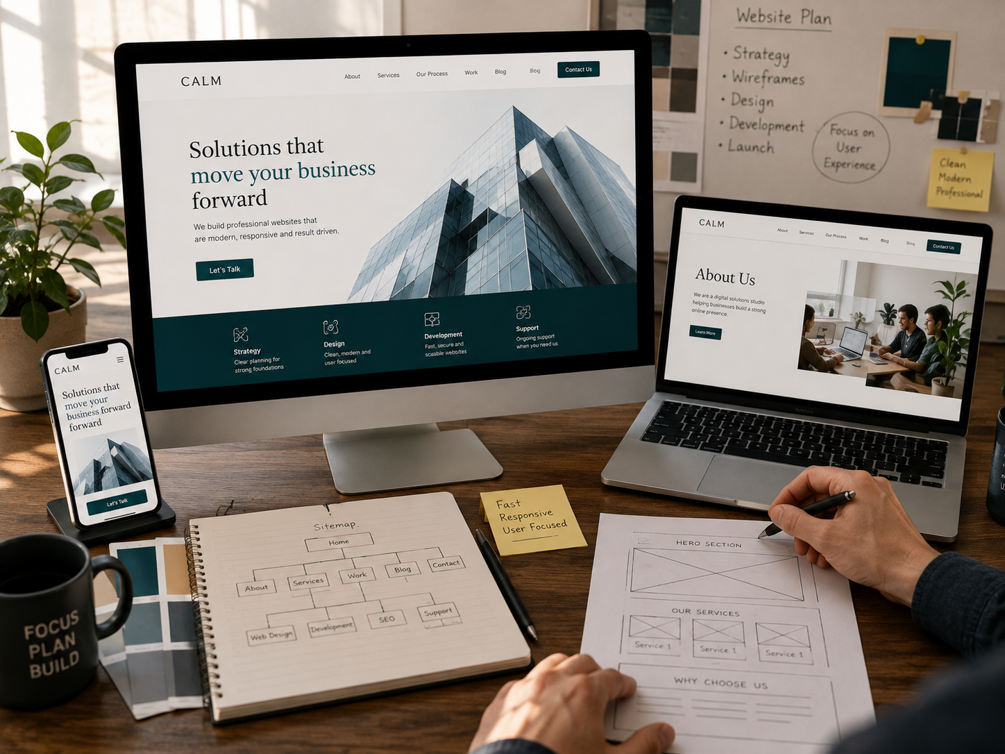 Professional business website development