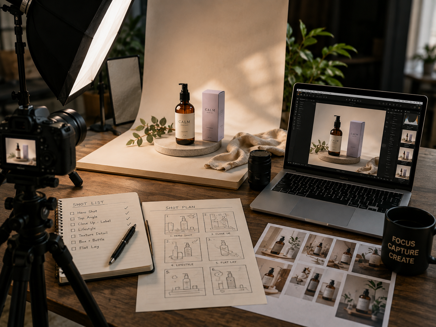 Professional product photography and video