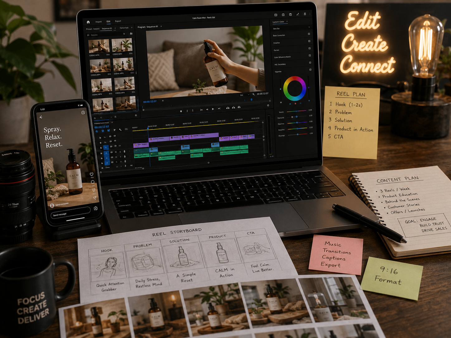 Reels and short-form video editing